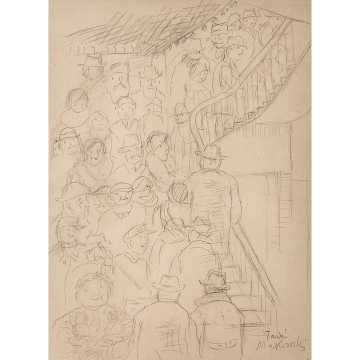 Tadeusz Makowski | Na schodach w Hôtelu Drouot