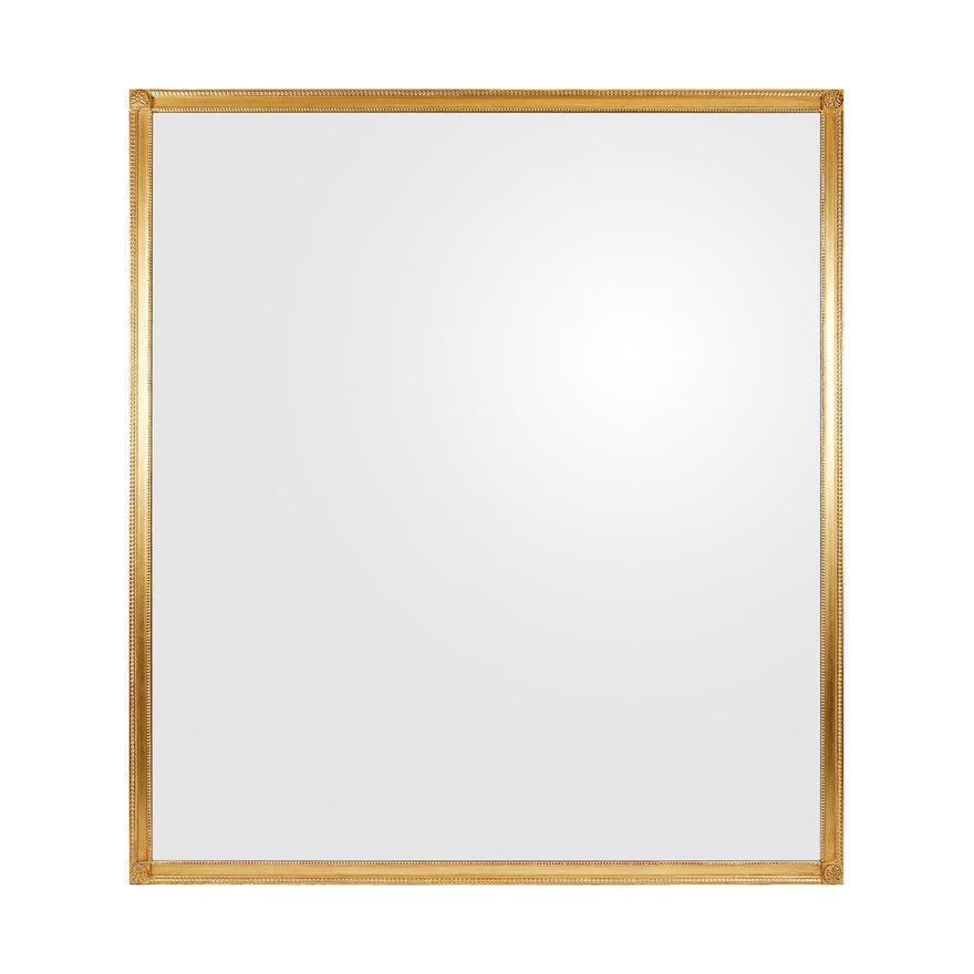 A very large Regency style carved giltwood overmantel mirror