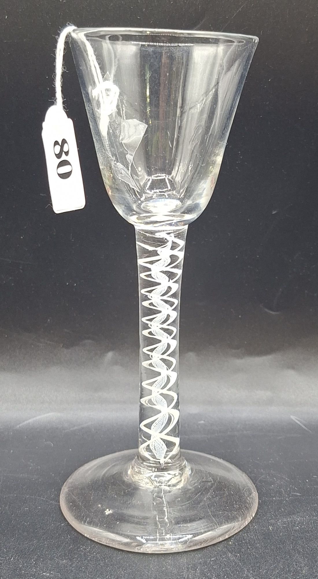 80 · 18TH CENTURY GEORGIAN CORDIAL GLASS