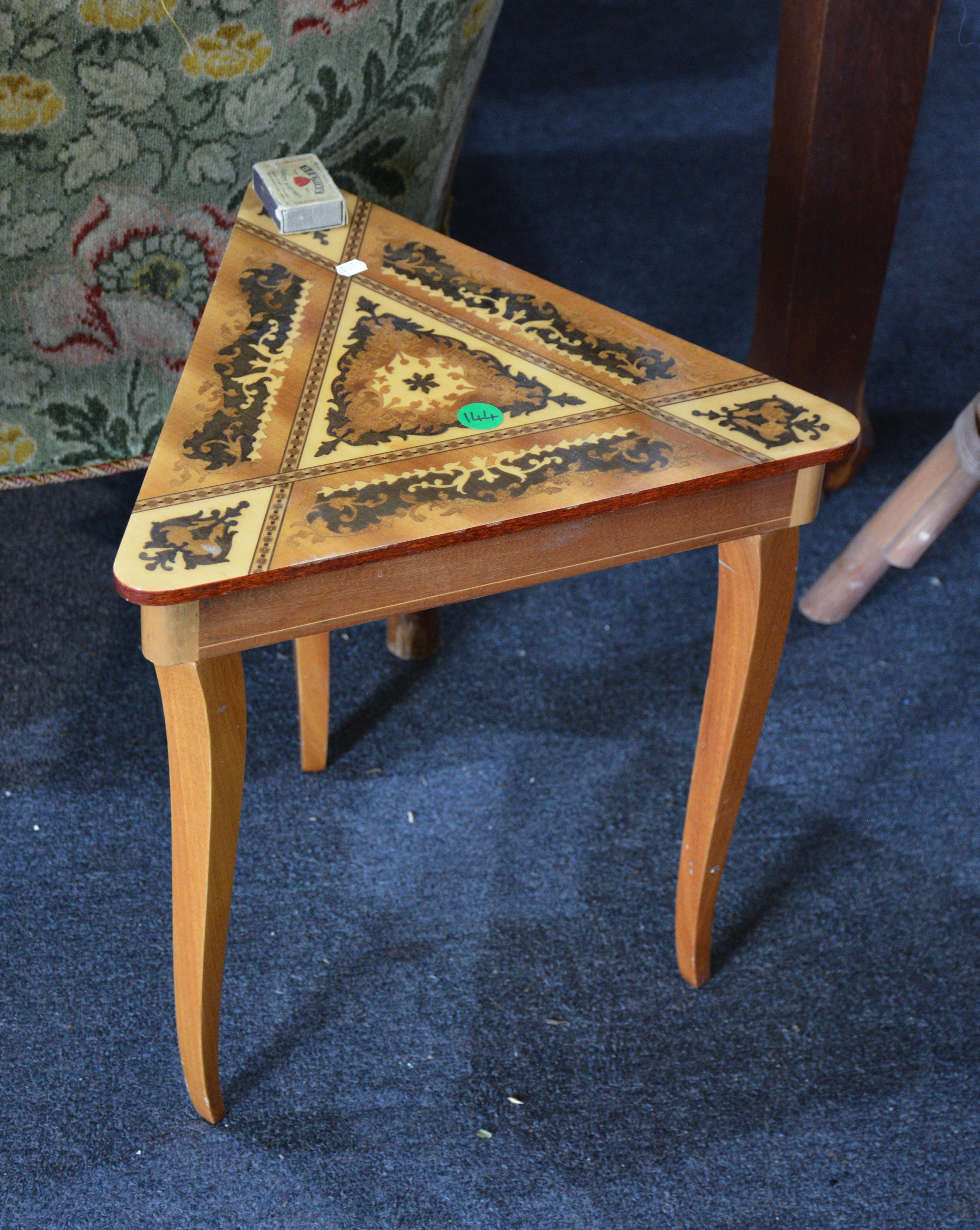 Italian Sorrento Inlaid Marquetry Side Table — sold at auction in New Zealand for $65