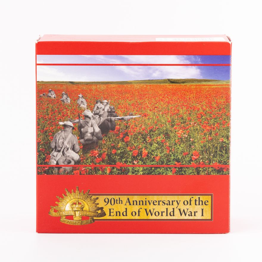 Elizabeth II, Perth Mint - 90TH Anniversary of the End of WWI, One Dollar, 2008,  FDC