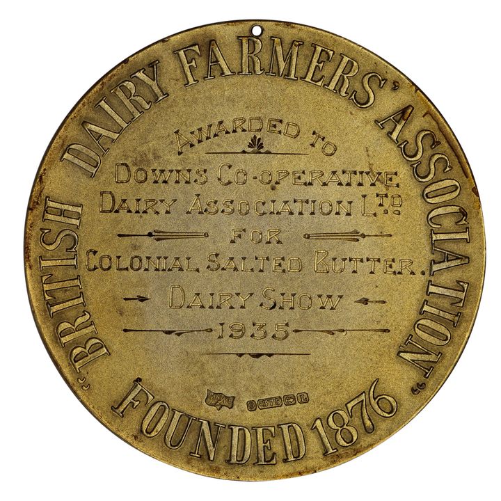 British Dairy Farmers Association, Gold Medal, 1935, EF