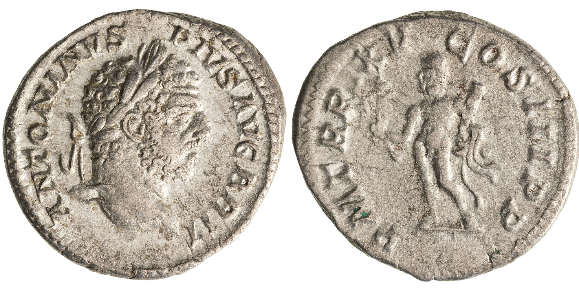 Caracalla, Denarius, 198 - 217 AD, VF