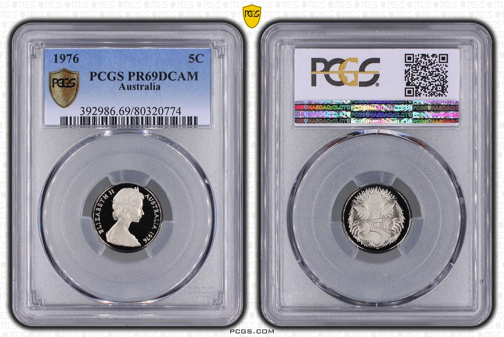 Five Cent, 1976, PCGS PR69DCAM