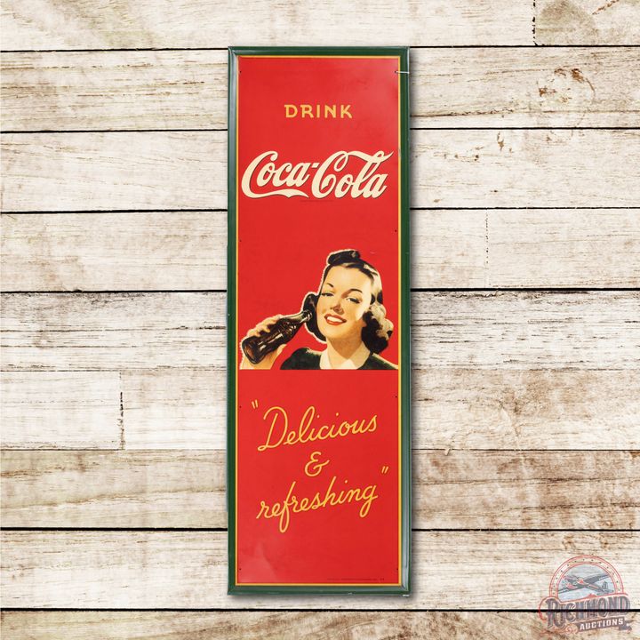 Drink Coca Cola Delicious & Refreshing Tin Sign