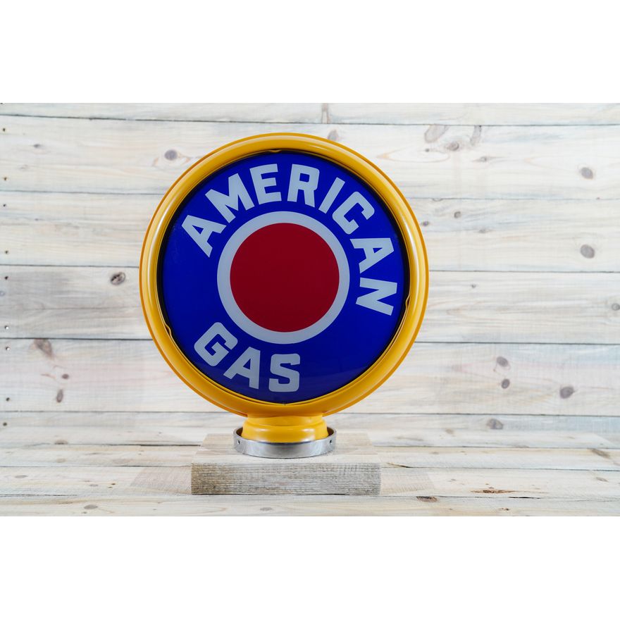 American Gas Red Dot Gas Globe & 15" Lenses TAC 9
