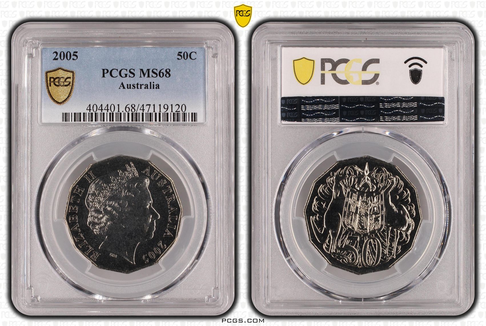 Fifty Cent, 2005, PCGS MS68