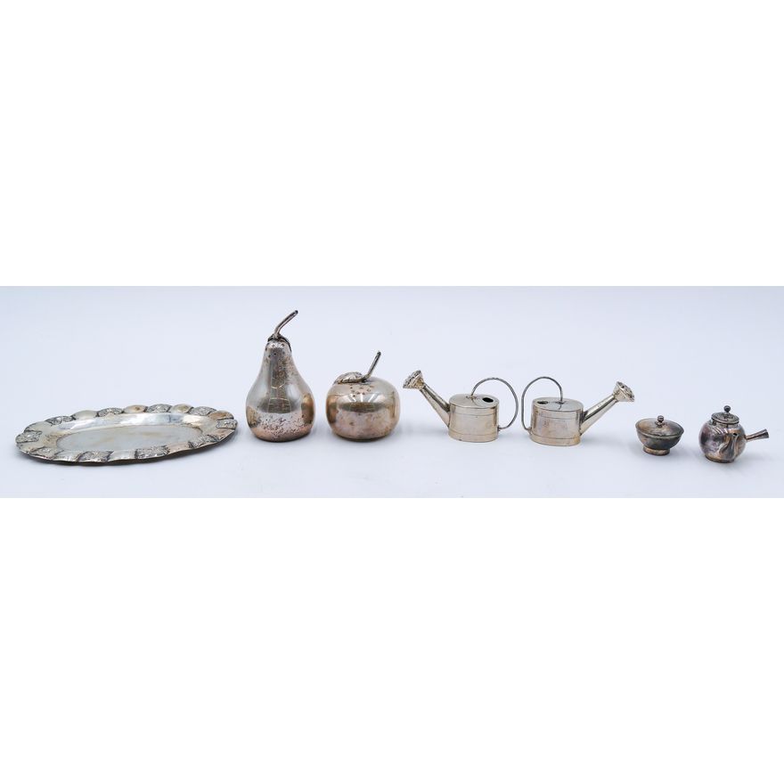 Box Sterling Figural Shakers & Miniatures - 142 Grams TW