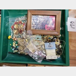 Assortment of Beads, Buttons and Arts and Craft Items