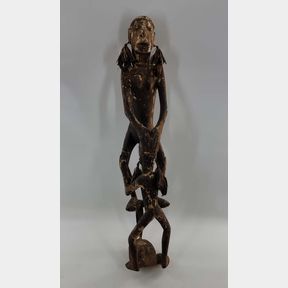 Large Hand Carved South Pacific Oceanic Tribal Art Sculpture