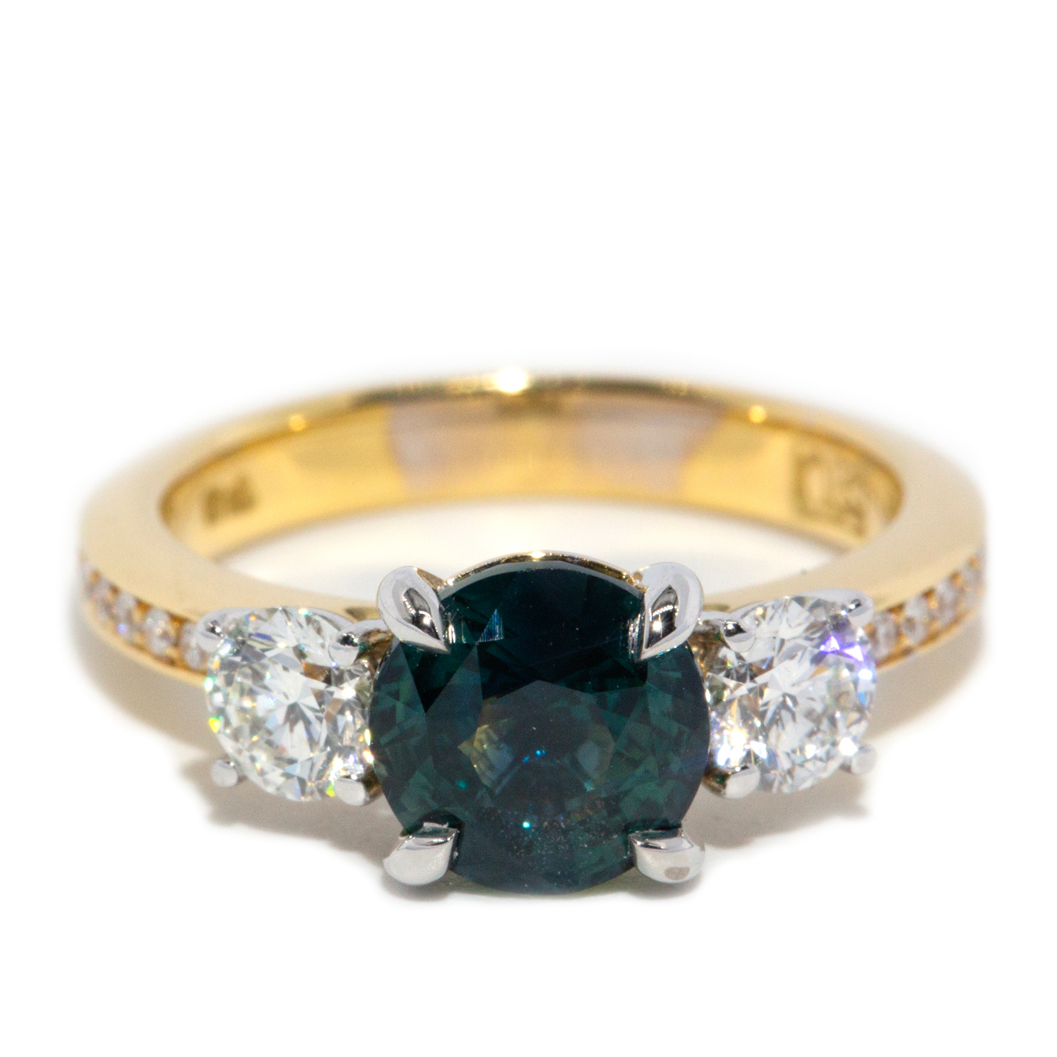 212 · 2.42 Carat Sapphire & 0.88 Carat Diamond Ring
