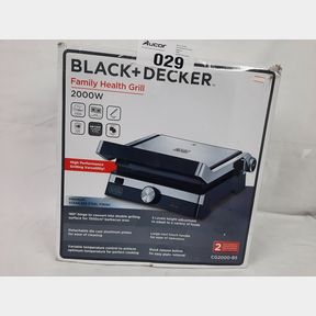 BLACK DECKER 2000W FAMILY HEALTH CONTACT GRILL WITH ADJUSTABLE HEIGHT