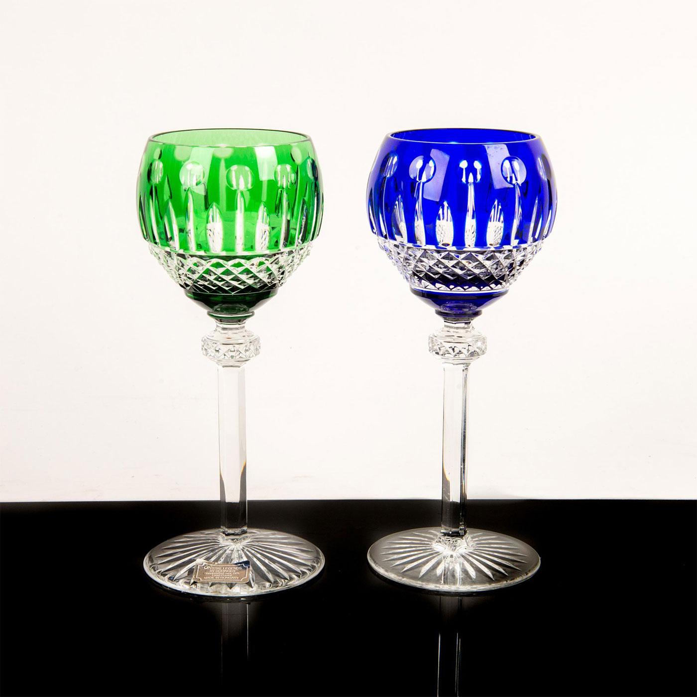 Set of 2 Godinger King Louis Hock Wine Glasses