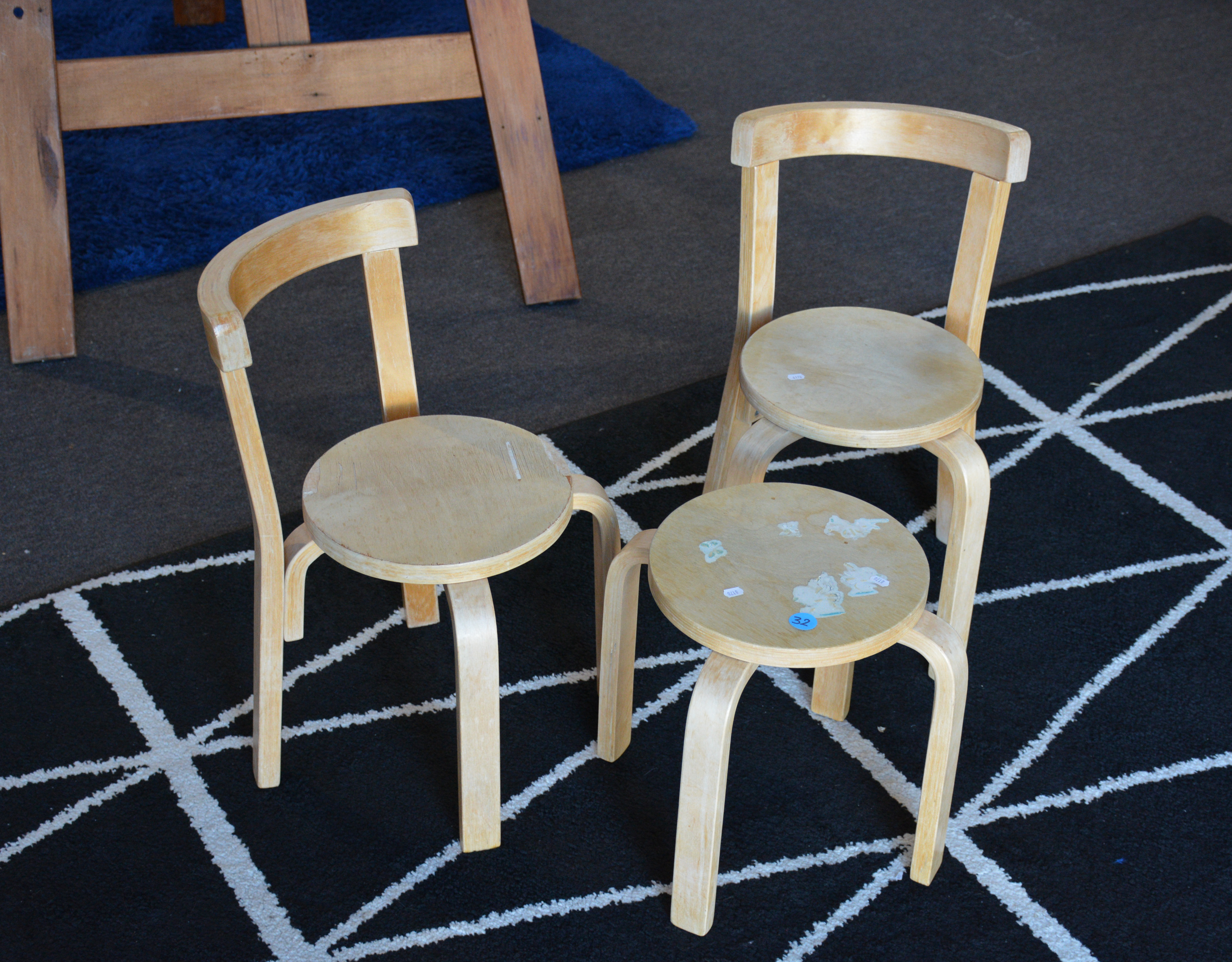 Childrens Table and Chairs x 2 — sold at auction in New Zealand for $10