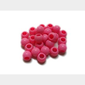 BEAD COOL Plastic Bead Cerise Pink 150pcs (Dia 14mm with 2mm hole) |