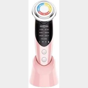 AuraGlow 7in1 EMS Anti-Aging Face Cleansing Rejuvenating Facial Device - Pink -|Bar 9902168030930 - 51745/13465 SN B2 (S8)