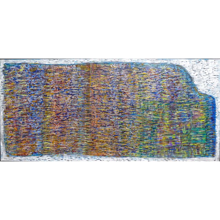 Richard Gilman (b.1955 WA) ''Abstract Tablet'' 1981 Oil Painting