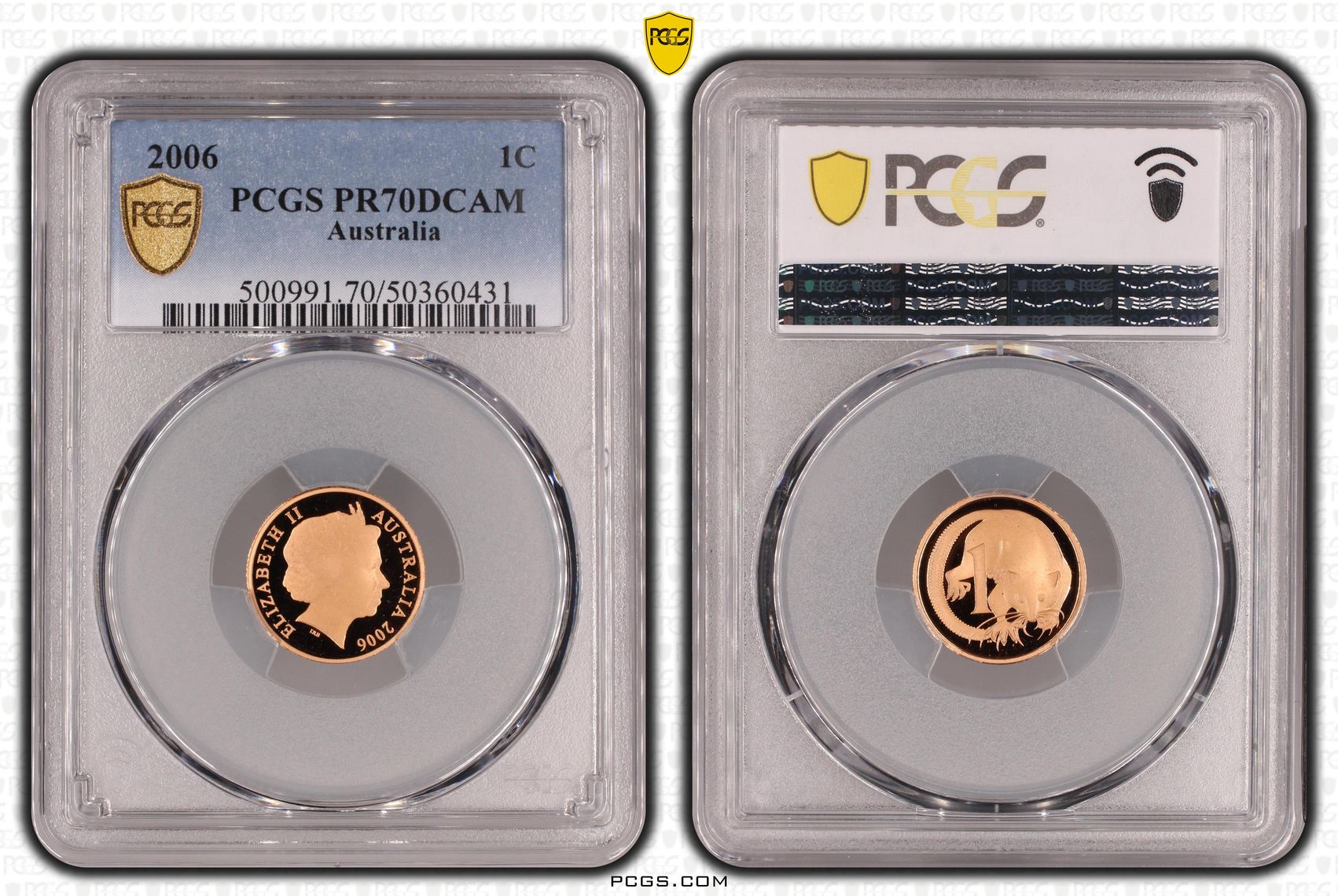 Pop 18/0, One Cent, 2006, Pcgs Pr70dcam