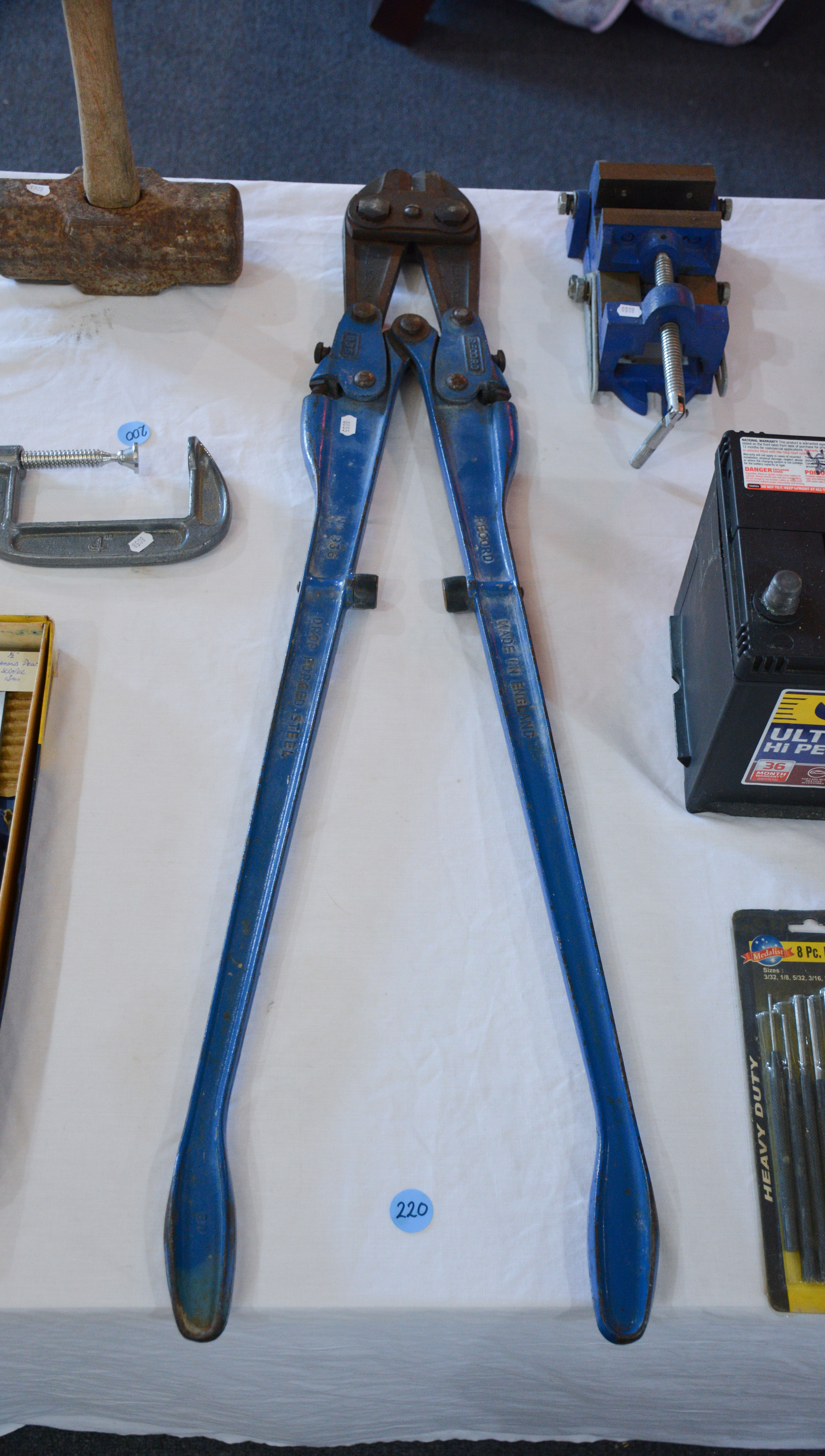 Large Record Bolt Cutters — NZ auction result