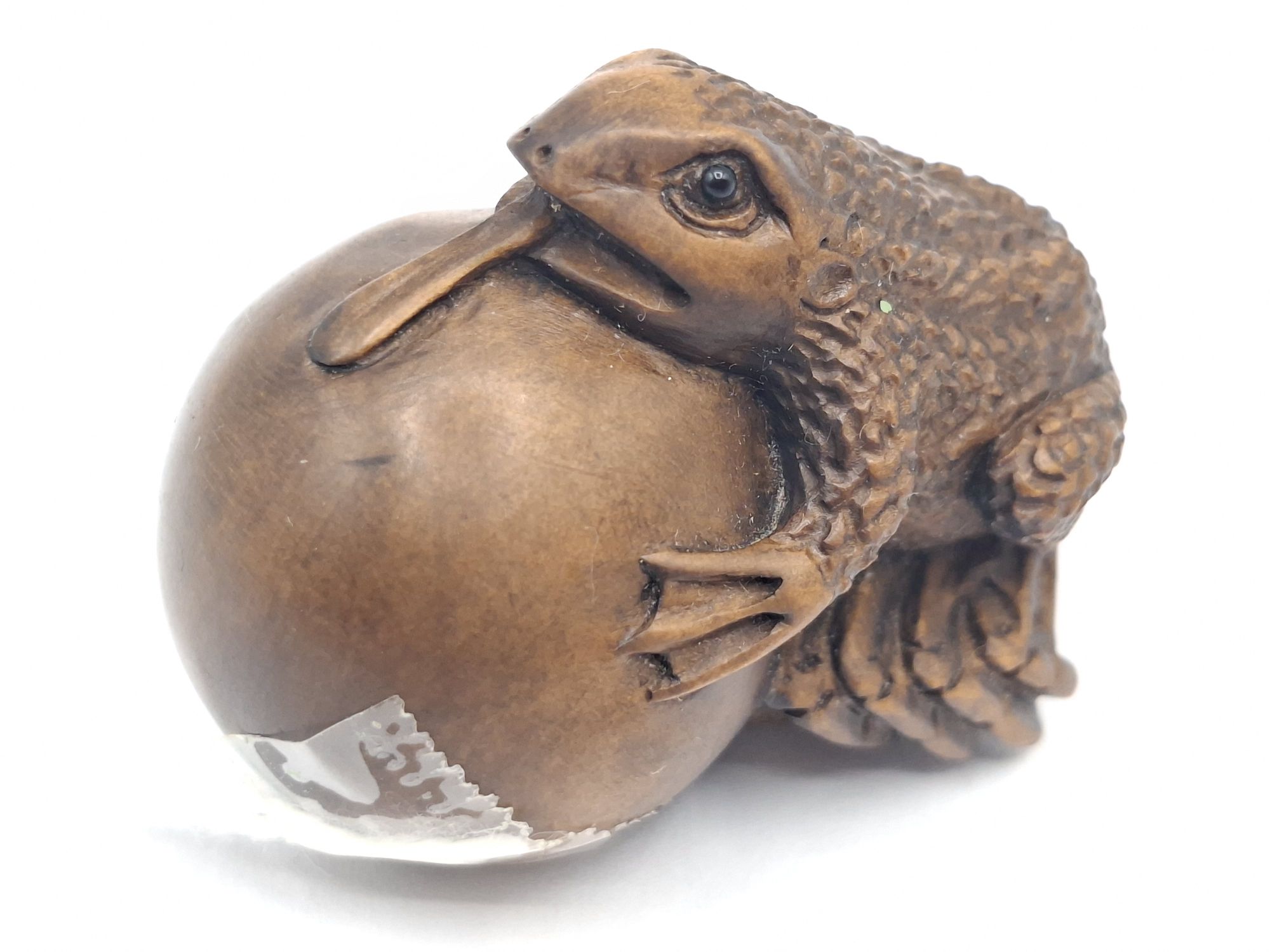Japanese Carved Boxwood Netsuke