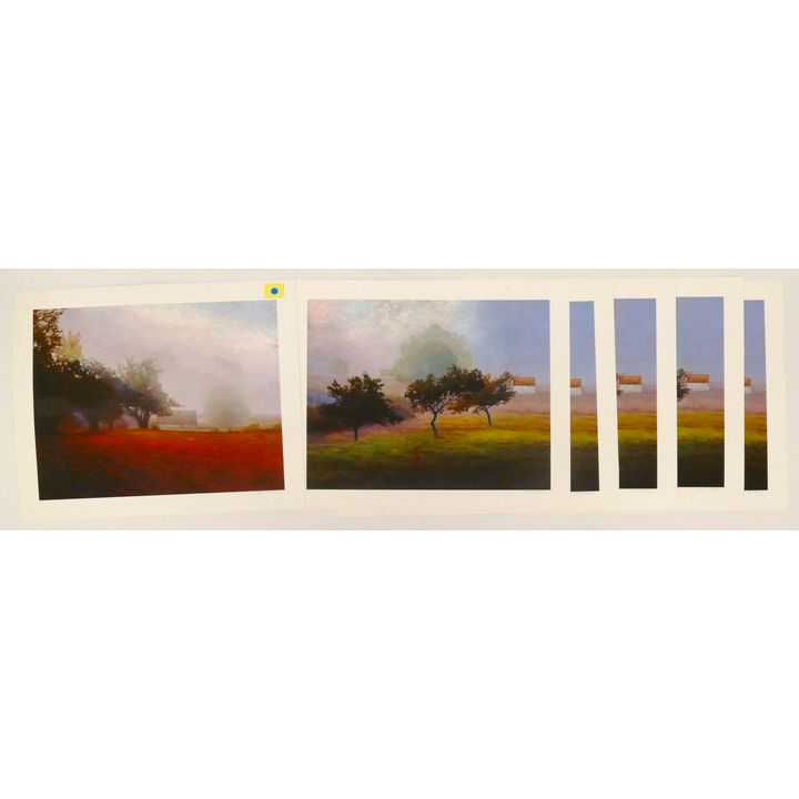 6pc Kent Lovelace Assorted Farm Scenes Prints & Test Prints
