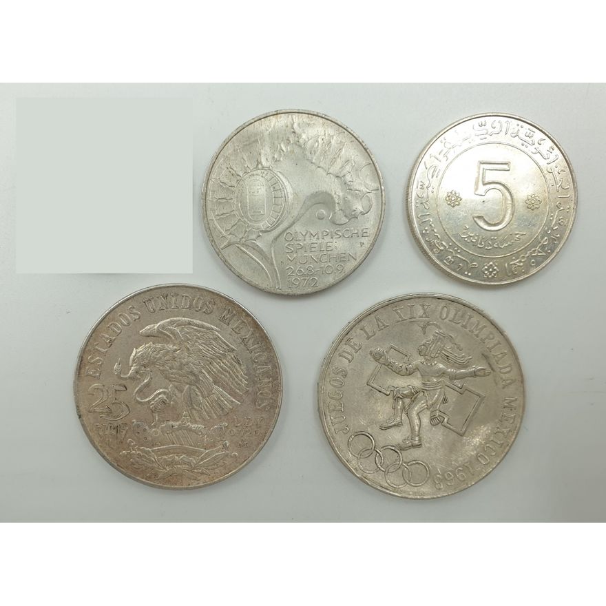 Silver World Coins (x4)