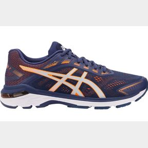 Asics Men s GT 2000 7 WIDE (2E) Running Shoes Blue Indigo Blue/Shocking Orange Men UK 7 |