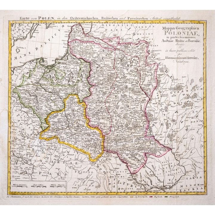 Tobias Mayer | Mappa geographica Poloniae