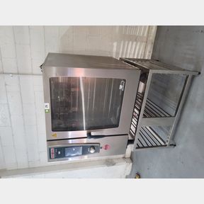 Rational SCC WE 102 5 senses self cooking oven on tray rack stand
