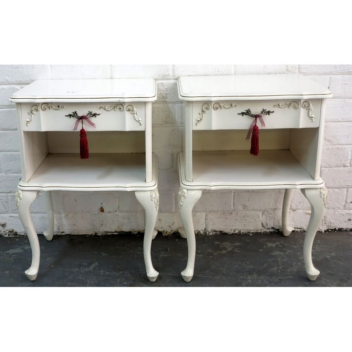 PAIR OF DUCOED PEDESTALS,