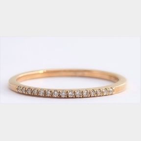 15 ROUND DIAMONDS IN ROSE GOLD BAND - 51543/18