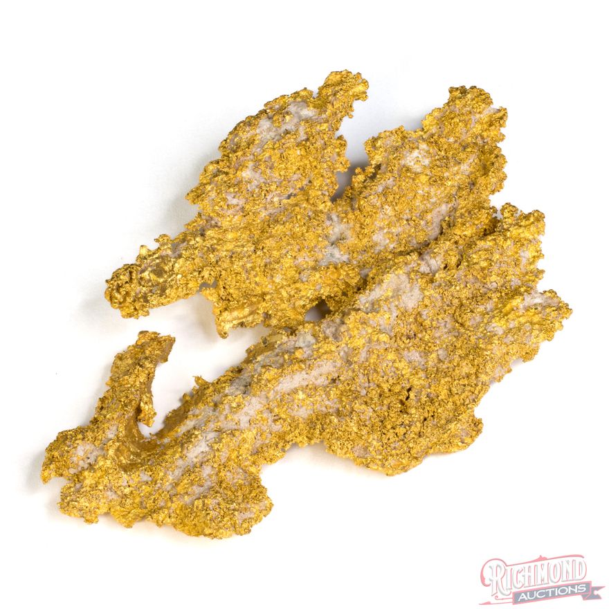 Large Rough Gold 149 gram Rare Large Reef Gold Nugget Extracted From Quartz Vein (4.7 oz ...