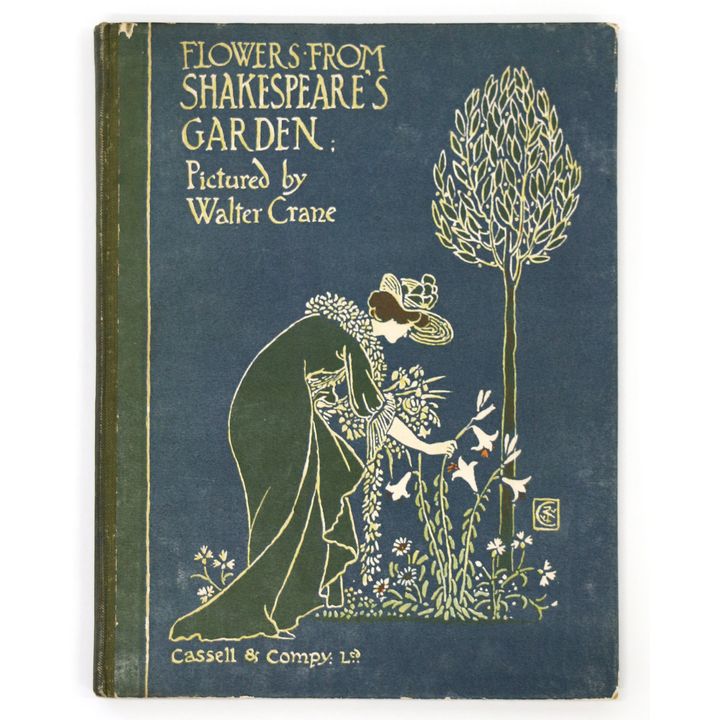 CRANE, WALTER [illustrator] - Flowers from Shakespeare's Garden.