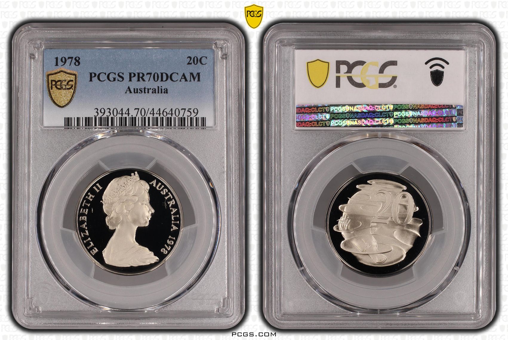 Elizabeth II, Twenty Cent, 1978, PCGS PR 70DCAM