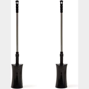 (2) STAINLESS STEEL TOILET PLUNGER DREDGE 2 IN 1