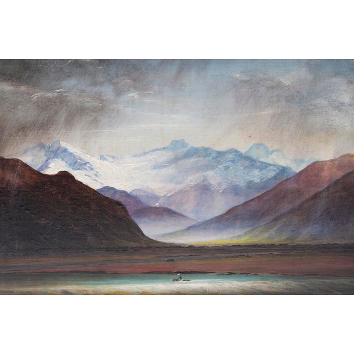 THOMSON, JOHN TURNBULL, John Turnbull Thomson on his horse swimming
