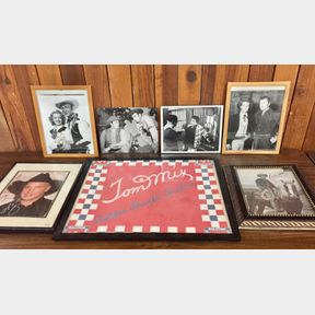 6 Western Autographed Photos and a Tom Mix Bandana