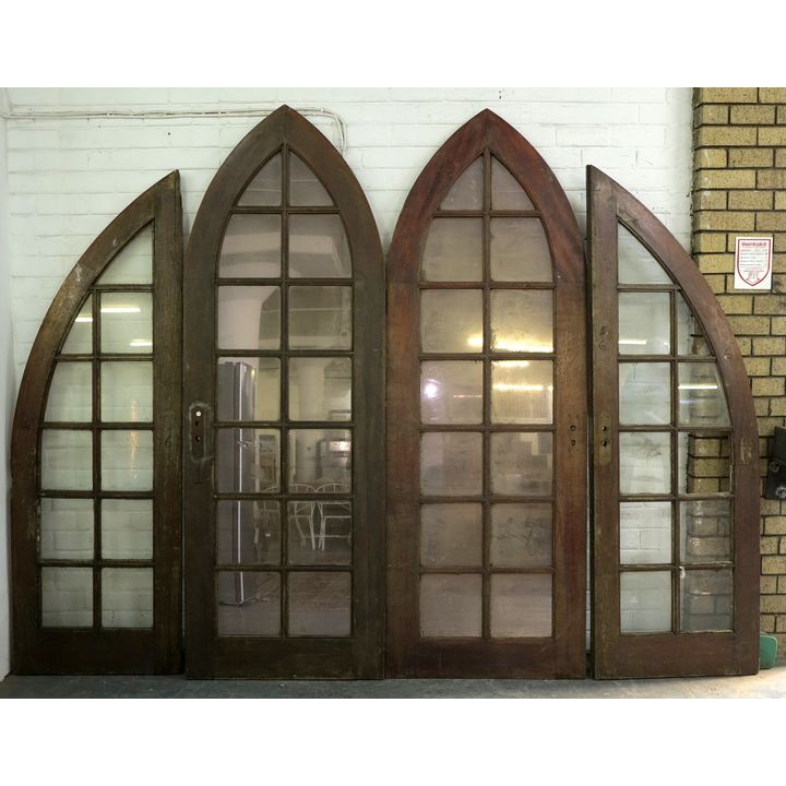 SET OF 4 GLAZED WINDOW FRAMES