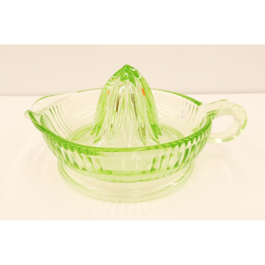 Vintage Vaseline Glass Citrus Reamer- 8''