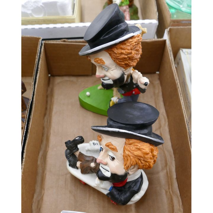 Box 2pc Red Skelton's Caricature Numbered Sculptures