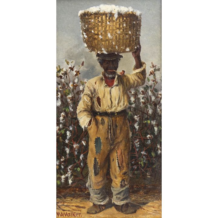 William Aiken Walker ''Cotton Picker'' (Male) Oil