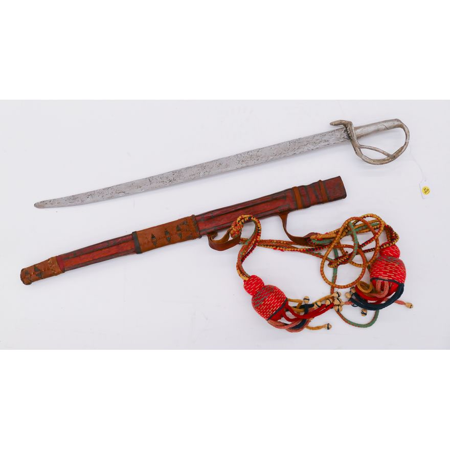 Old African Aluminum Handled Sword- 35''