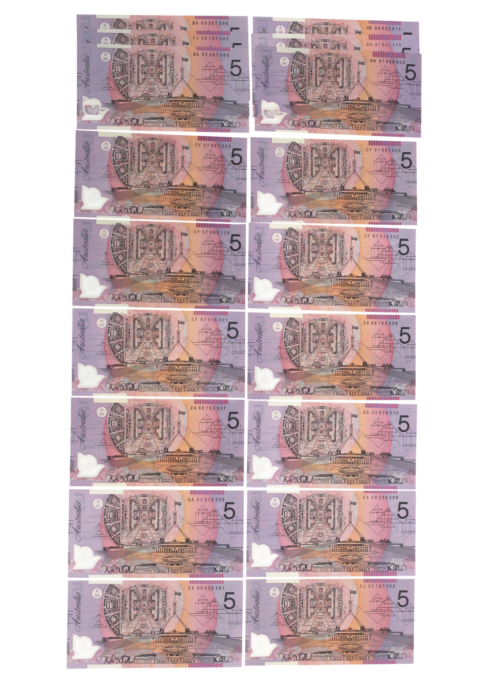 2314. · Accumulation, Five Dollars, UNC