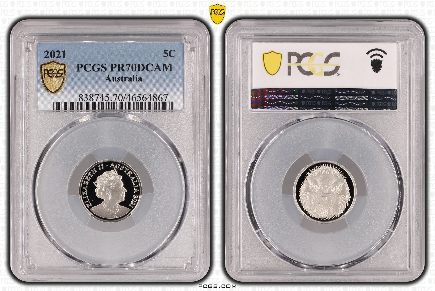 Five Cent, 2021, PCGS PR70DCAM