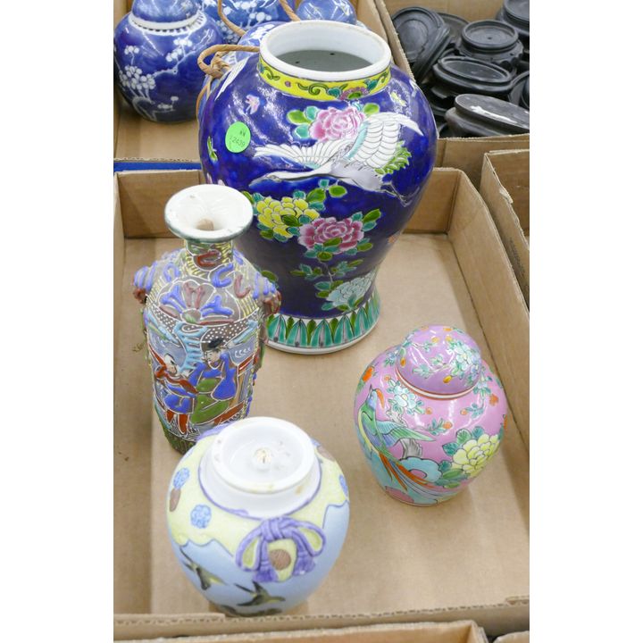 Box 4pc Deco Japanese Vases and Jars