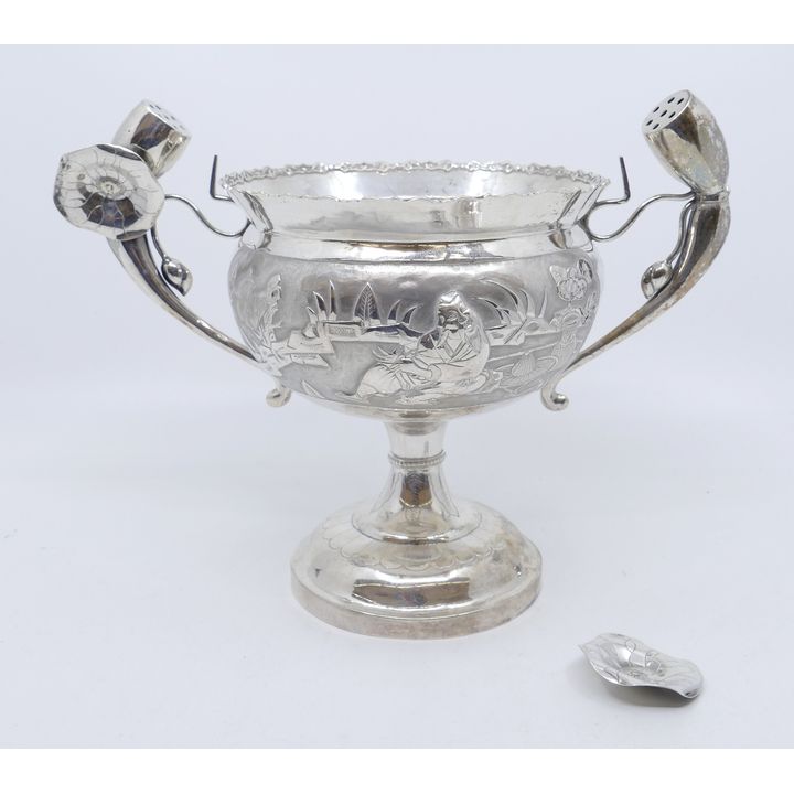 Japanese Silver Presentation Loving Cup