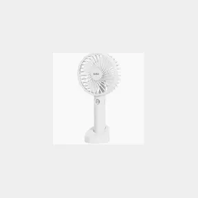 Mini Rechargeable Handheld Fan with Stand White | USED / DEFECTIVE