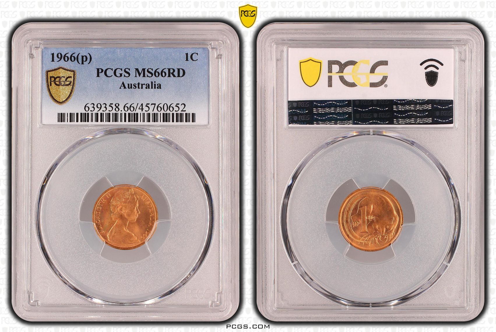 One Cent, 1966(p) POP Report 4/0, PCGS MS 66RD