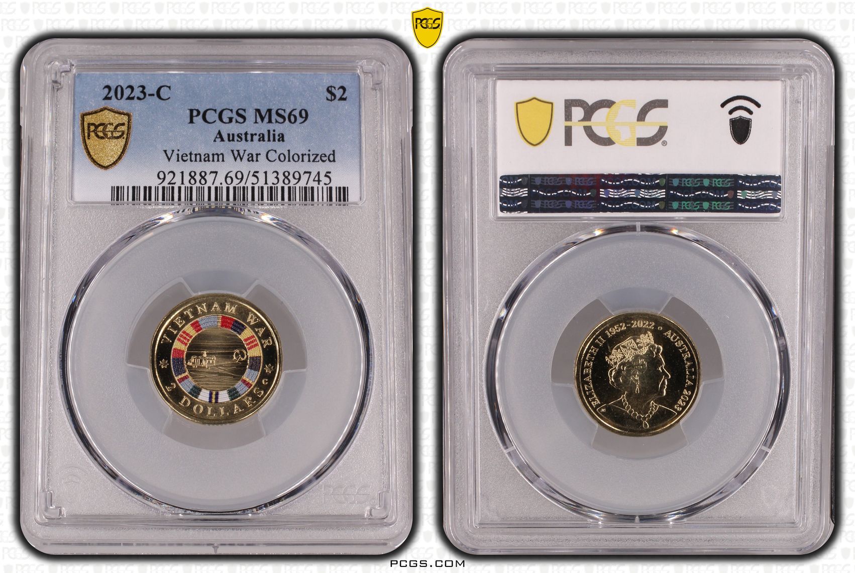 Vietnam War Colorized, Two Dollar, 2023-C, PCGS MS69