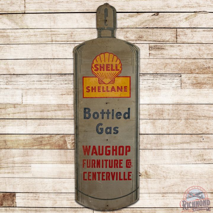 8' Shellane Bottled Gas Die Cut SST Reflective Sign - 8